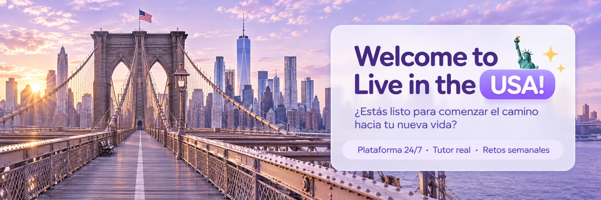 Banner del programa Live in the USA