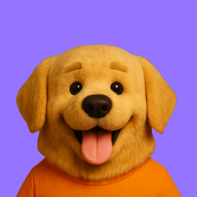 Nacho, la mascota golden retriever de Inglés para Latinos