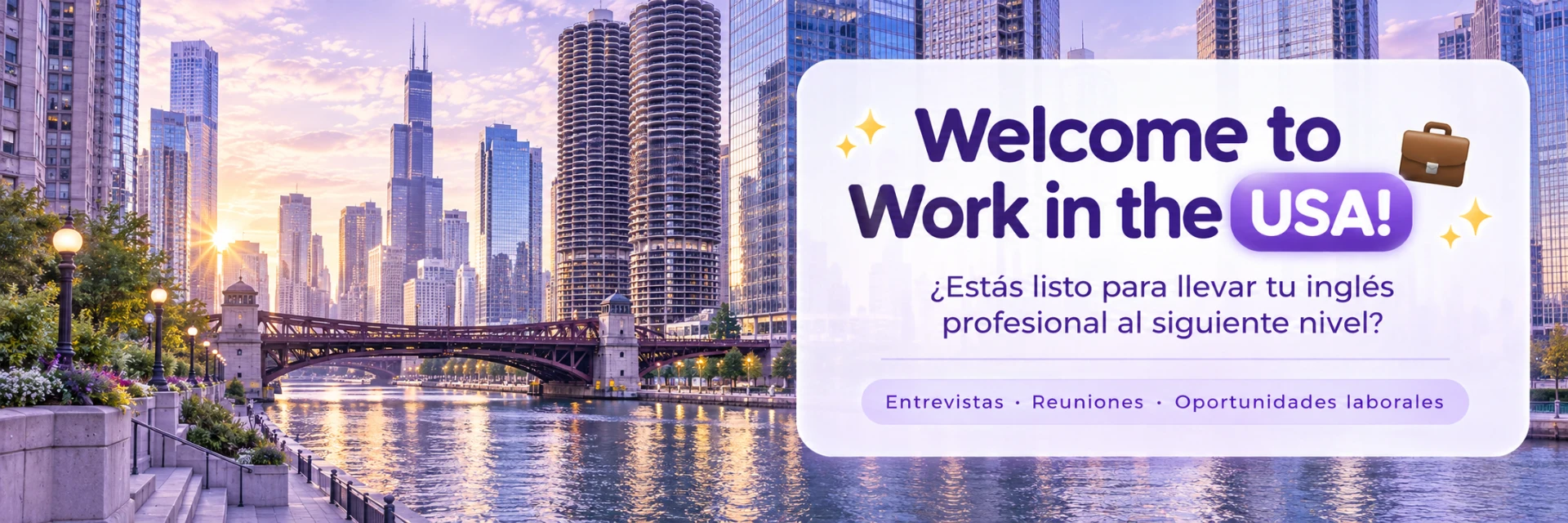 Banner del programa Work in the USA